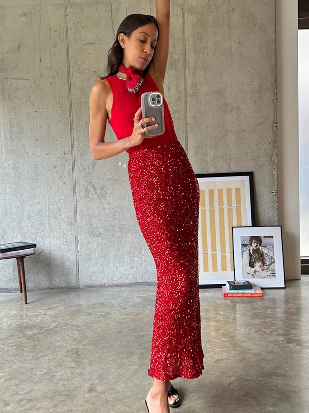 Sequin Stellar Skirt