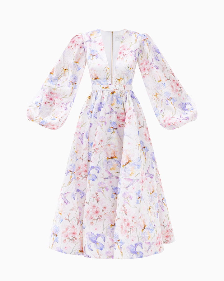 Fairy Fizz V-neck Midi Dress