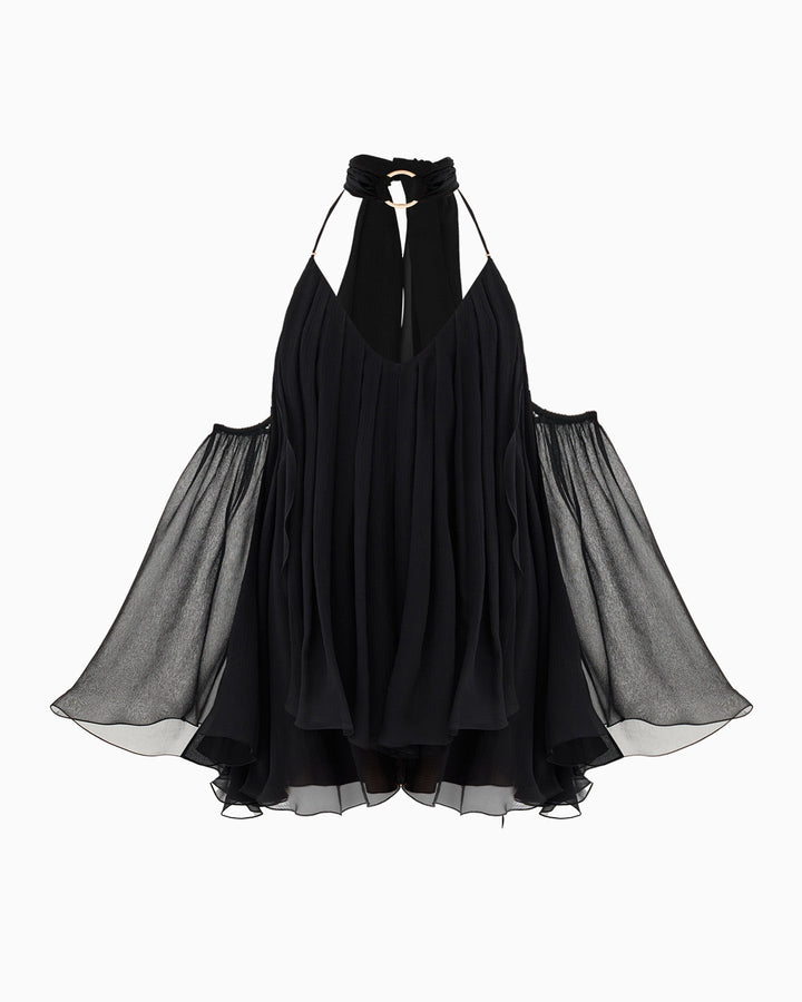 Black Renoncule Butterfly Dress