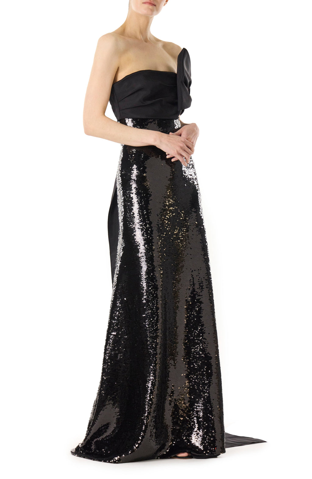 Midnight Bow Sequin Dress