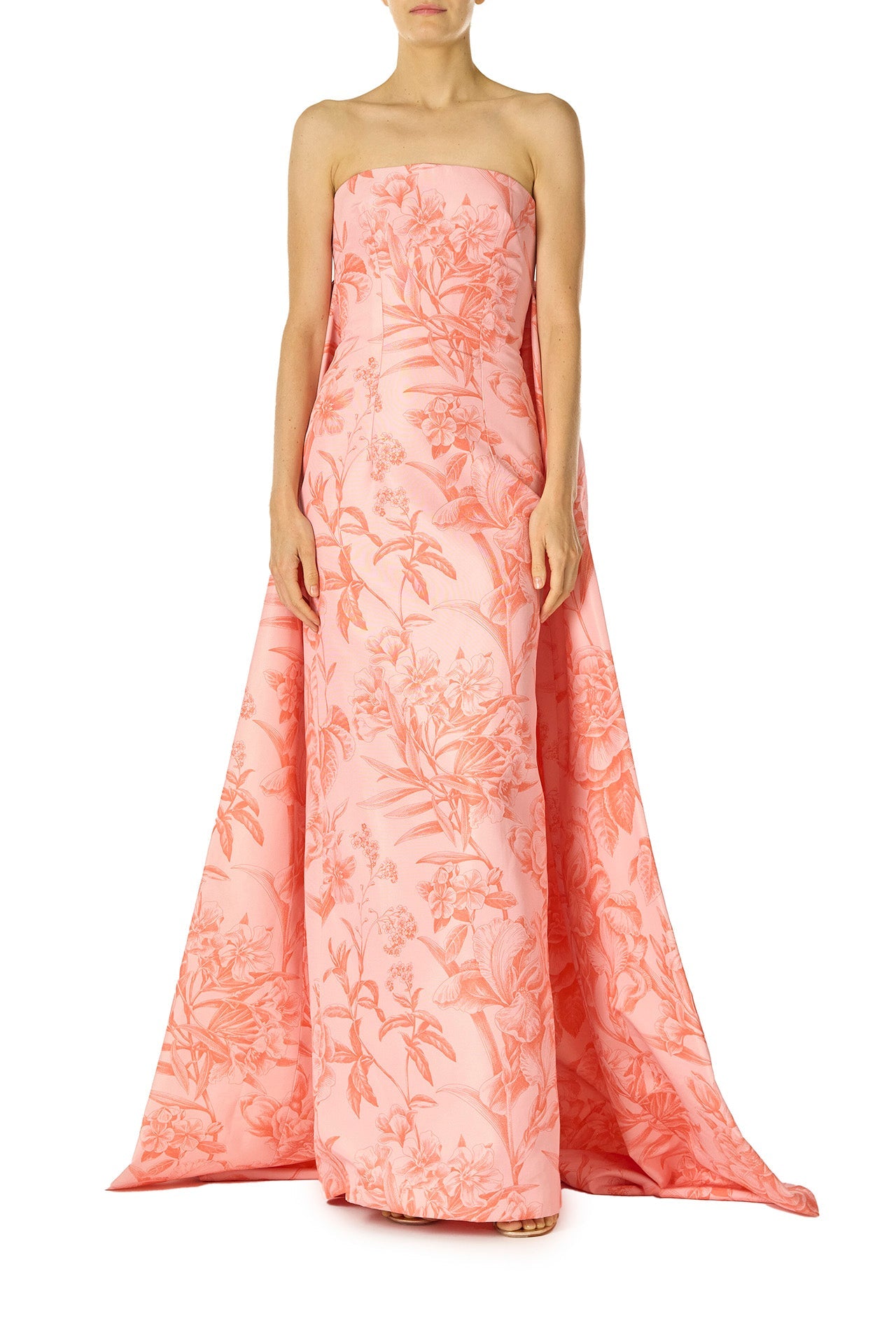 Tropical Rose Column Dress