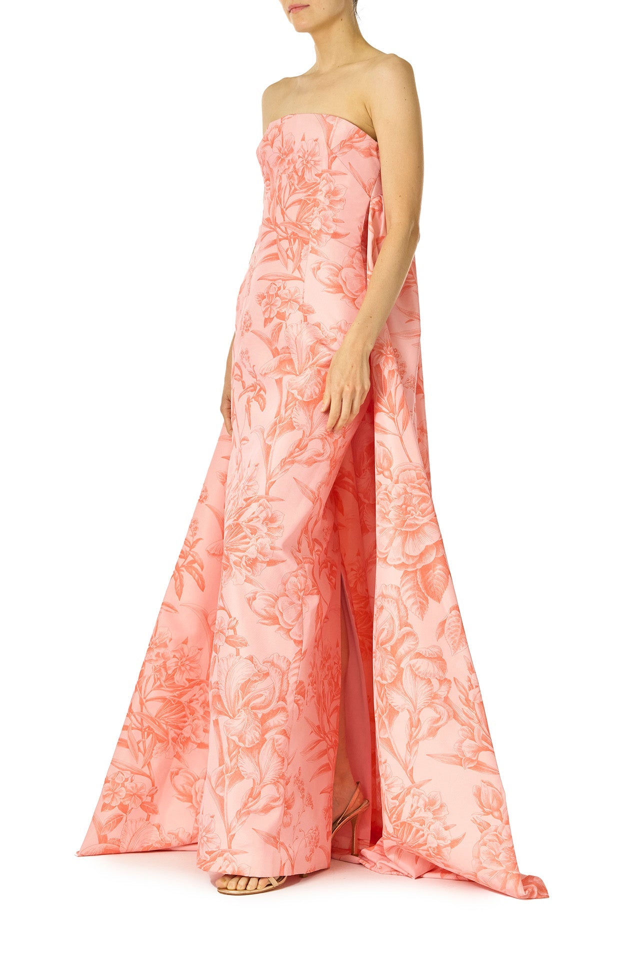 Tropical Rose Column Dress