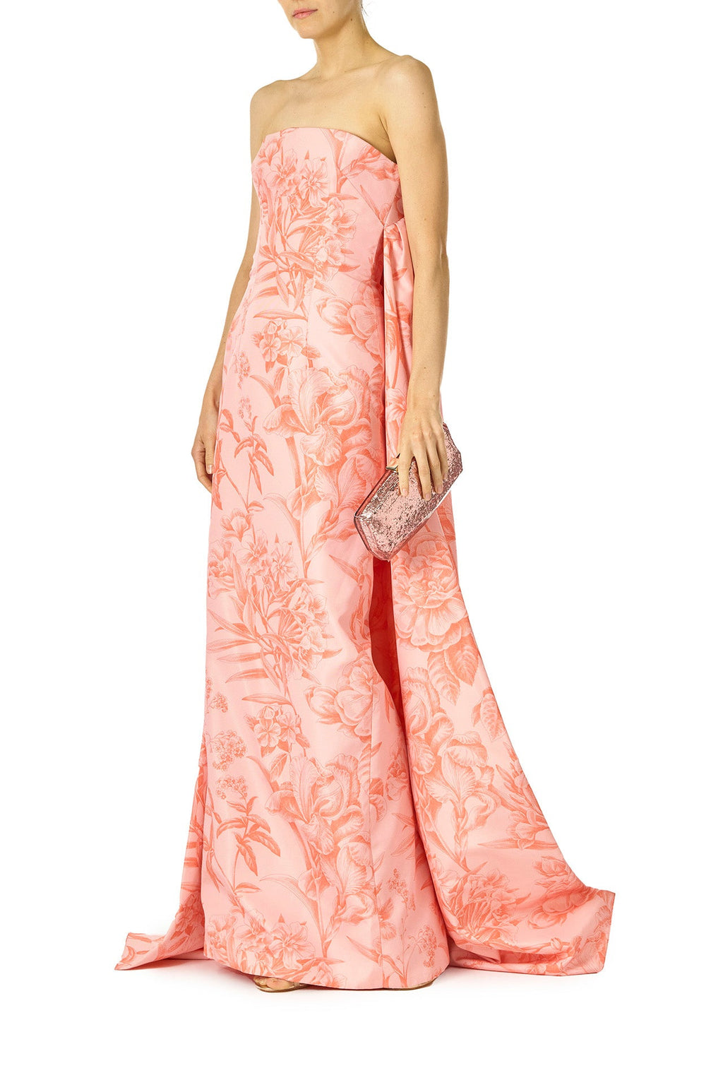 Tropical Rose Column Dress