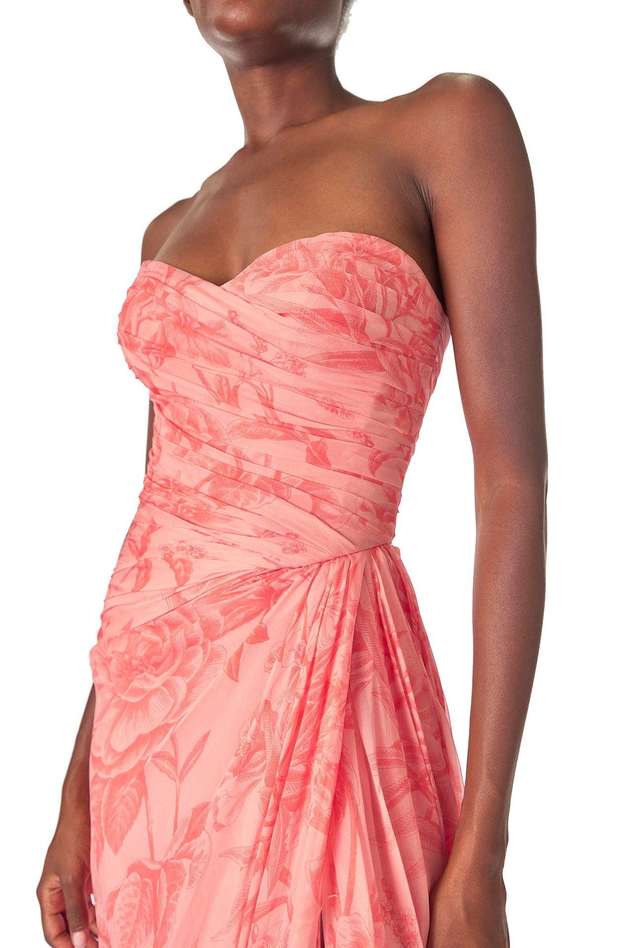 Tropical Rose Scarf Dress