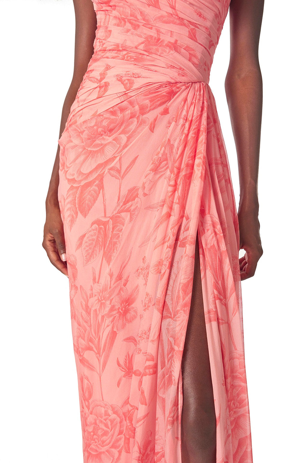 Tropical Rose Scarf Dress