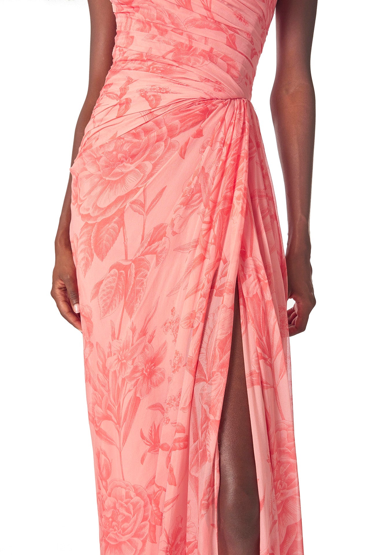 Tropical Rose Scarf Dress