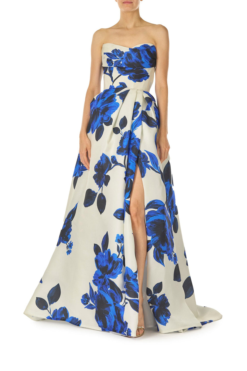 Bold Bloom Strapless Dress