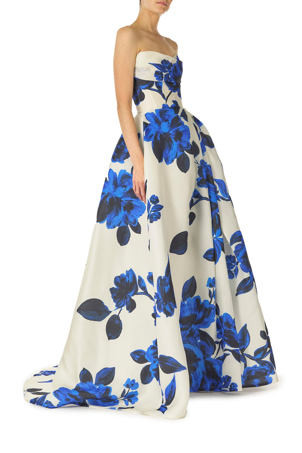 Bold Bloom Strapless Dress