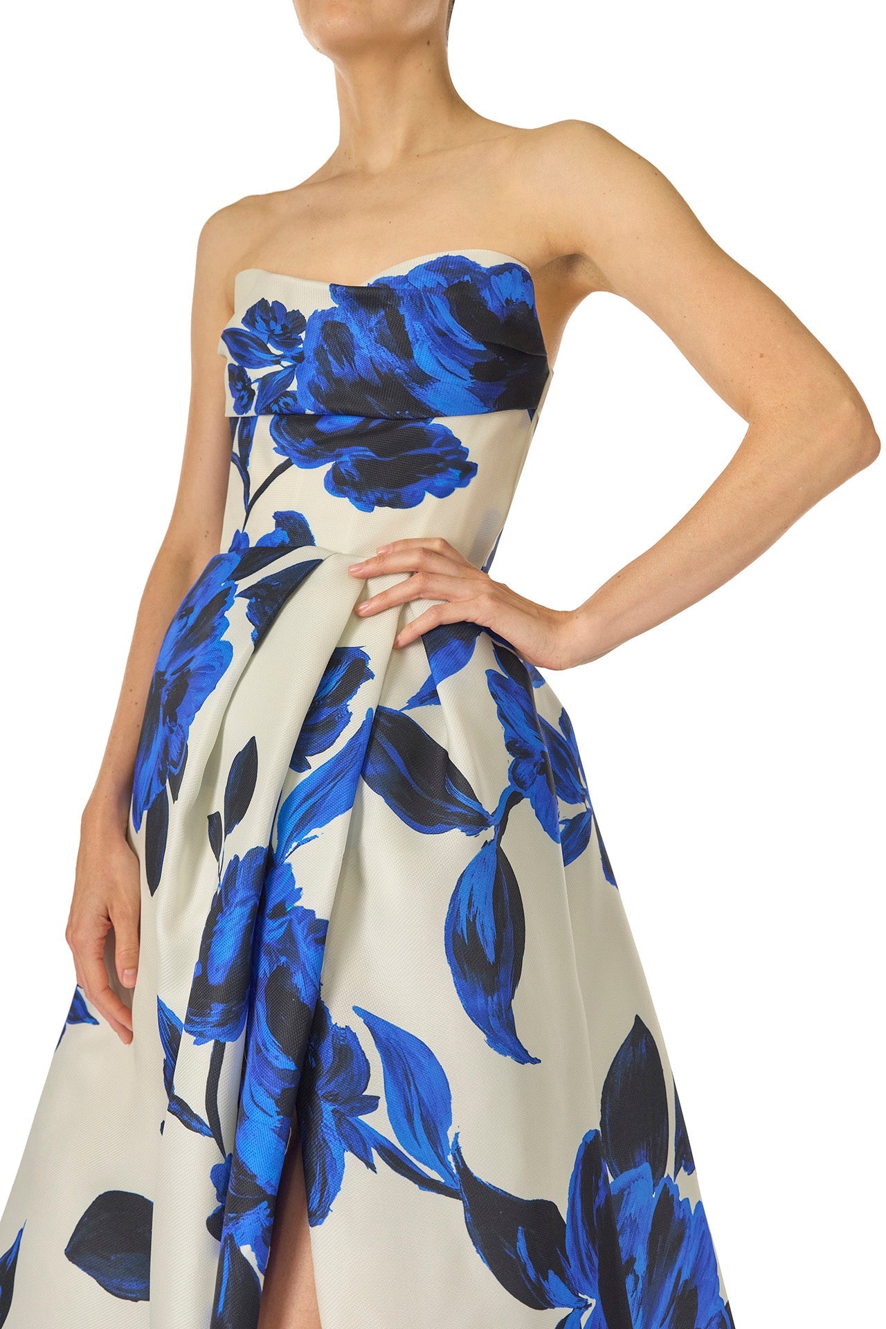 Bold Bloom Strapless Dress