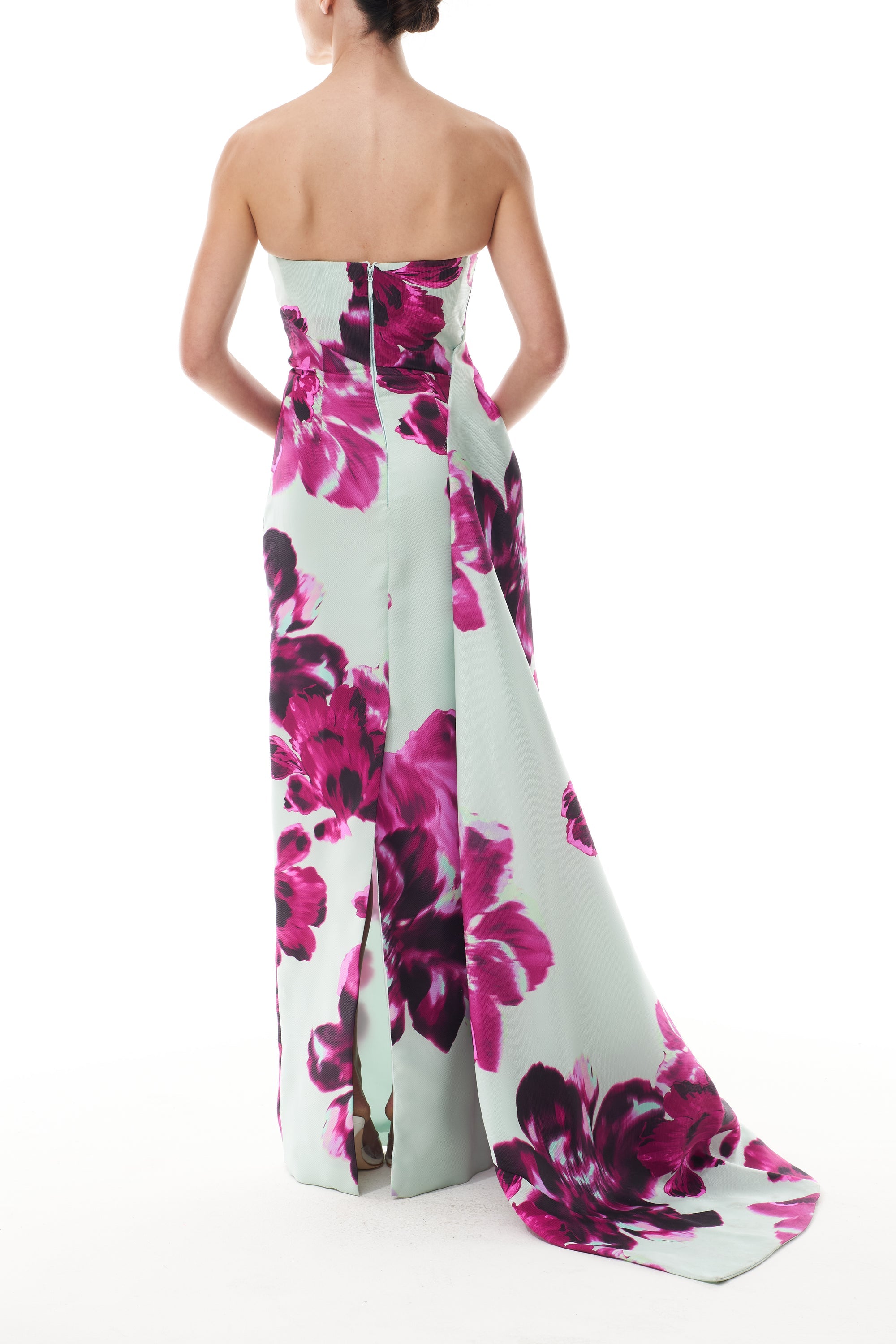Electric Bloom Column Dress