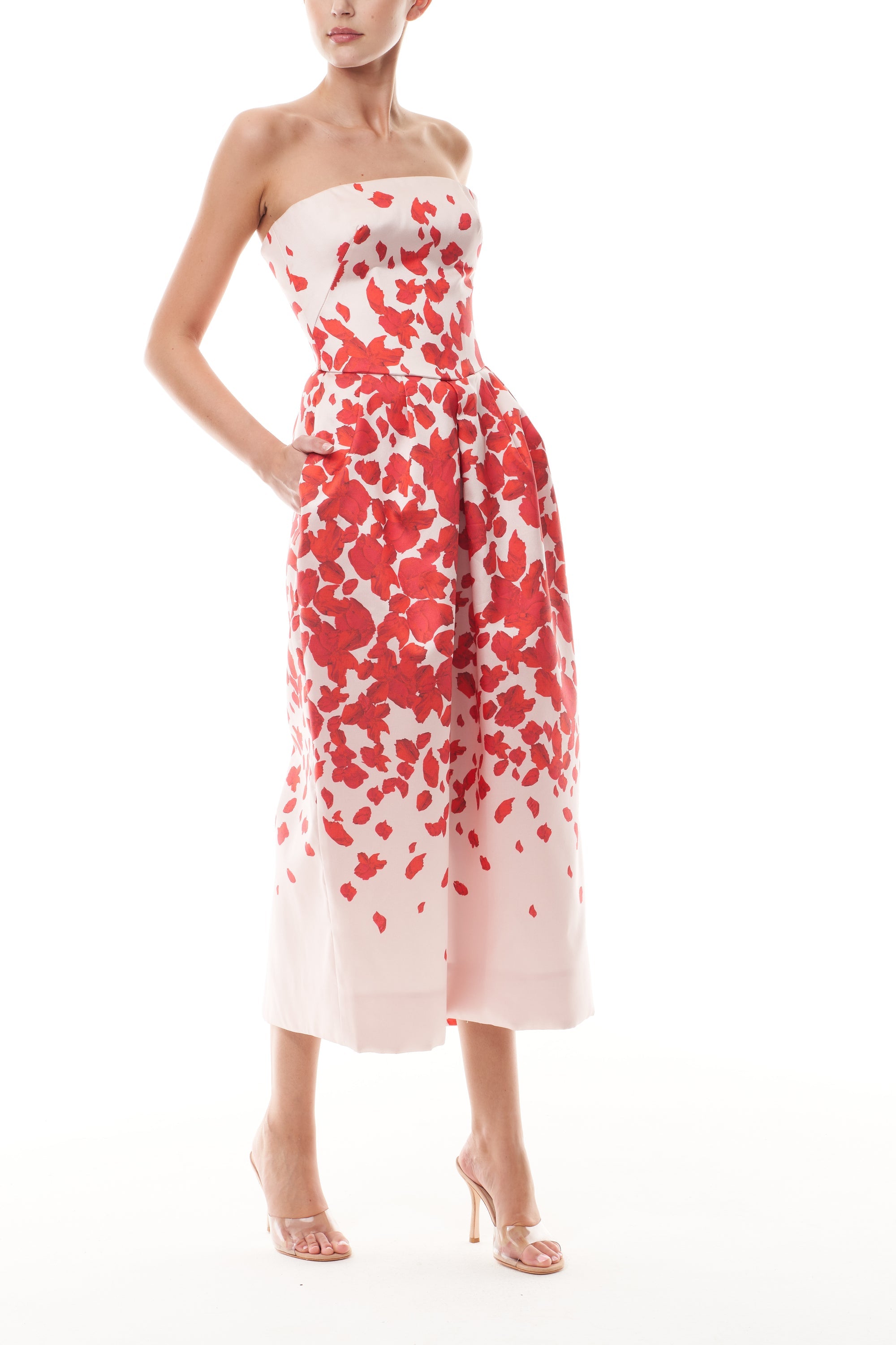Rose Petal Mikado Dress