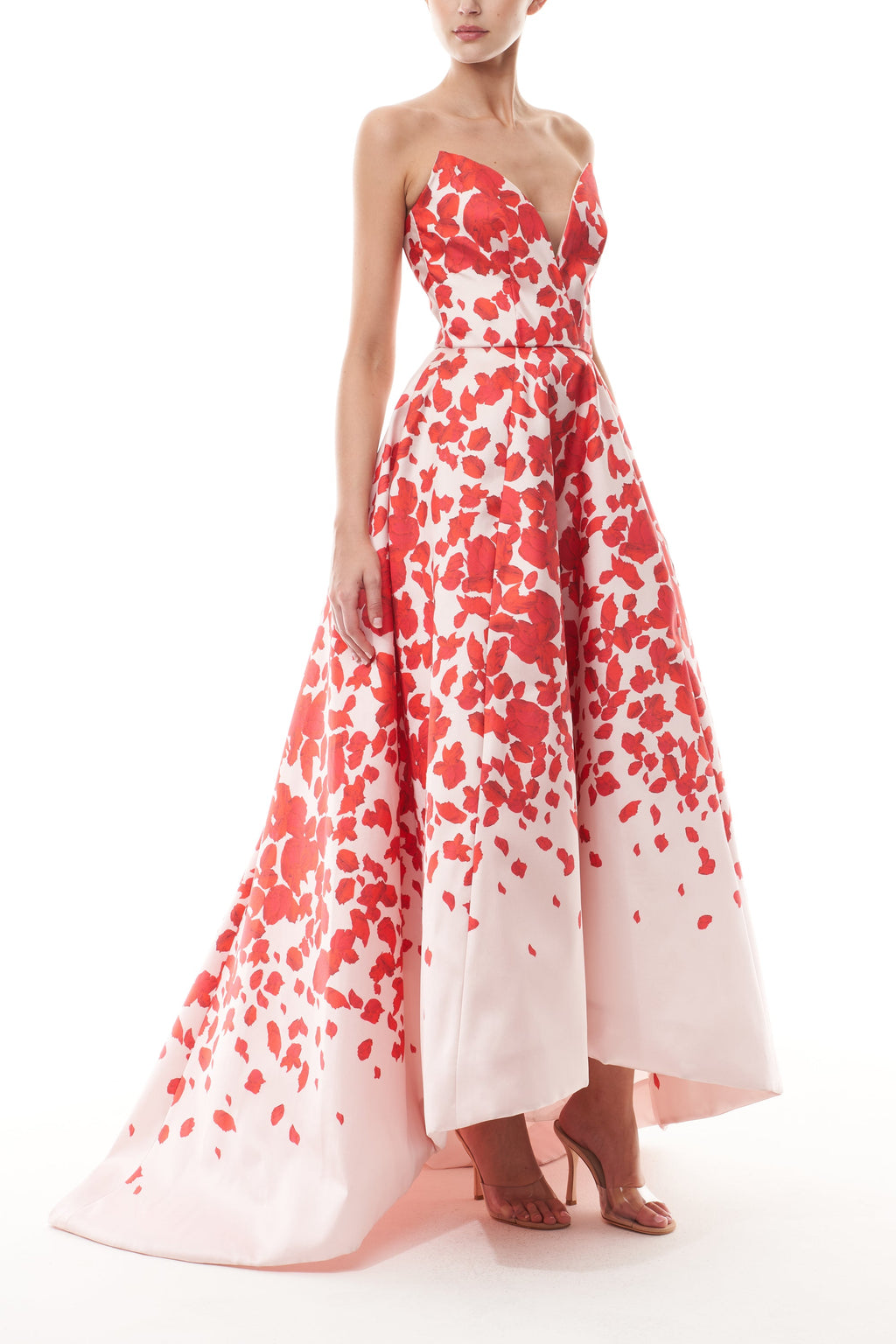 Rose Petal Strapless Dress