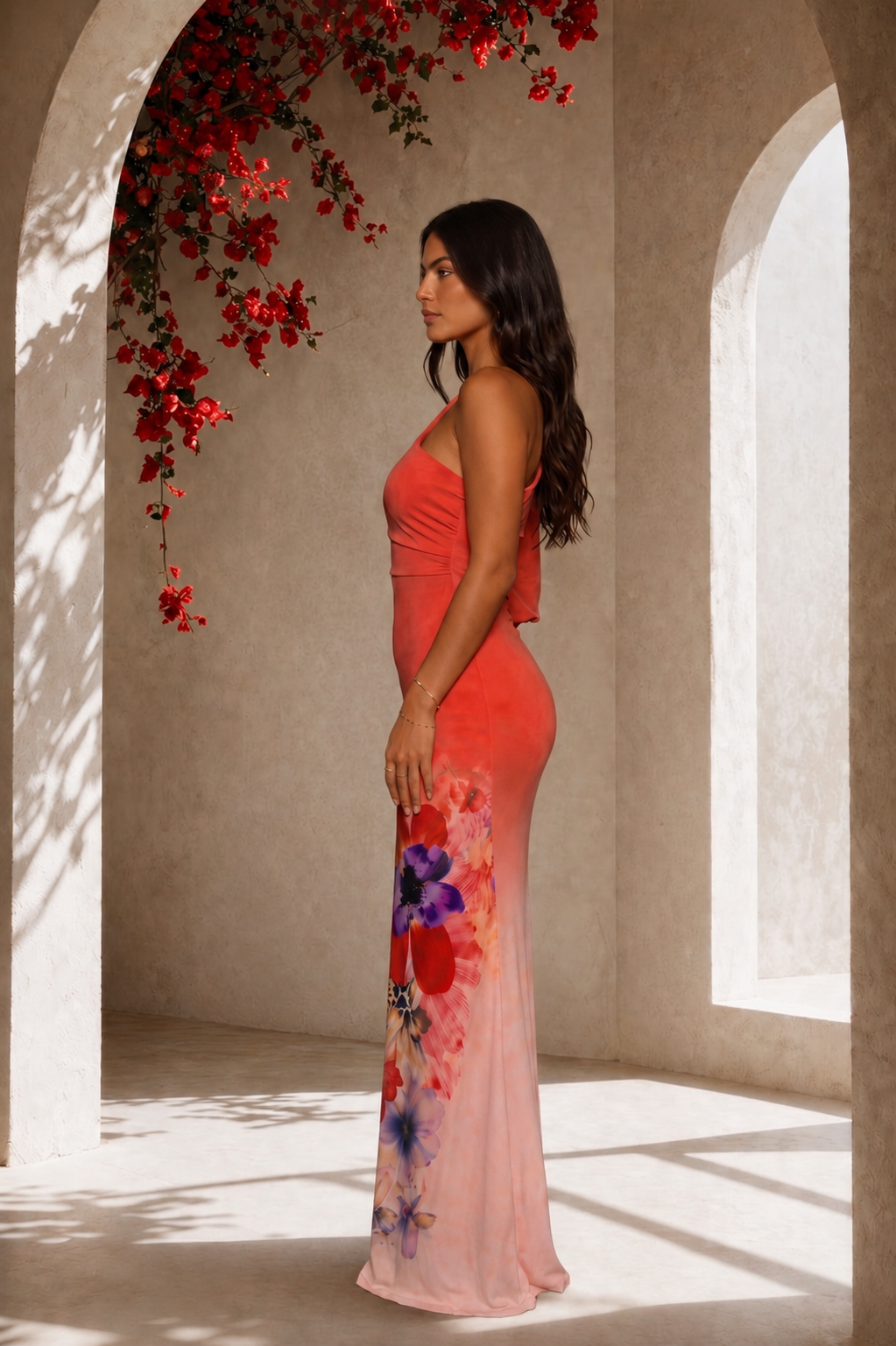 Roséa One-shoulder Gown