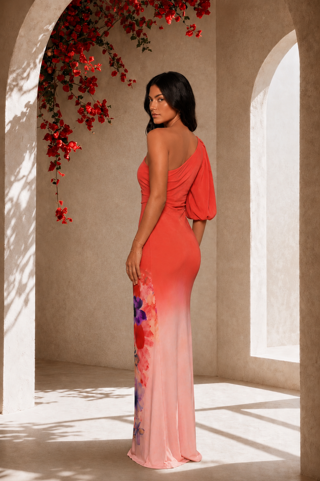 Roséa One-shoulder Gown