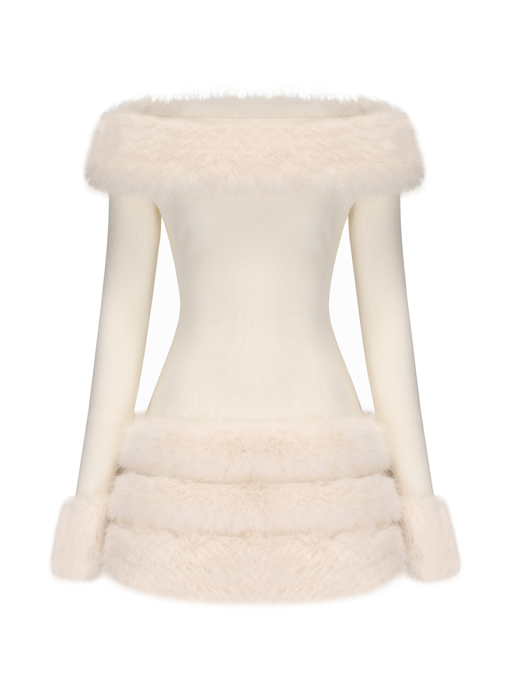 Mila Fur Dress