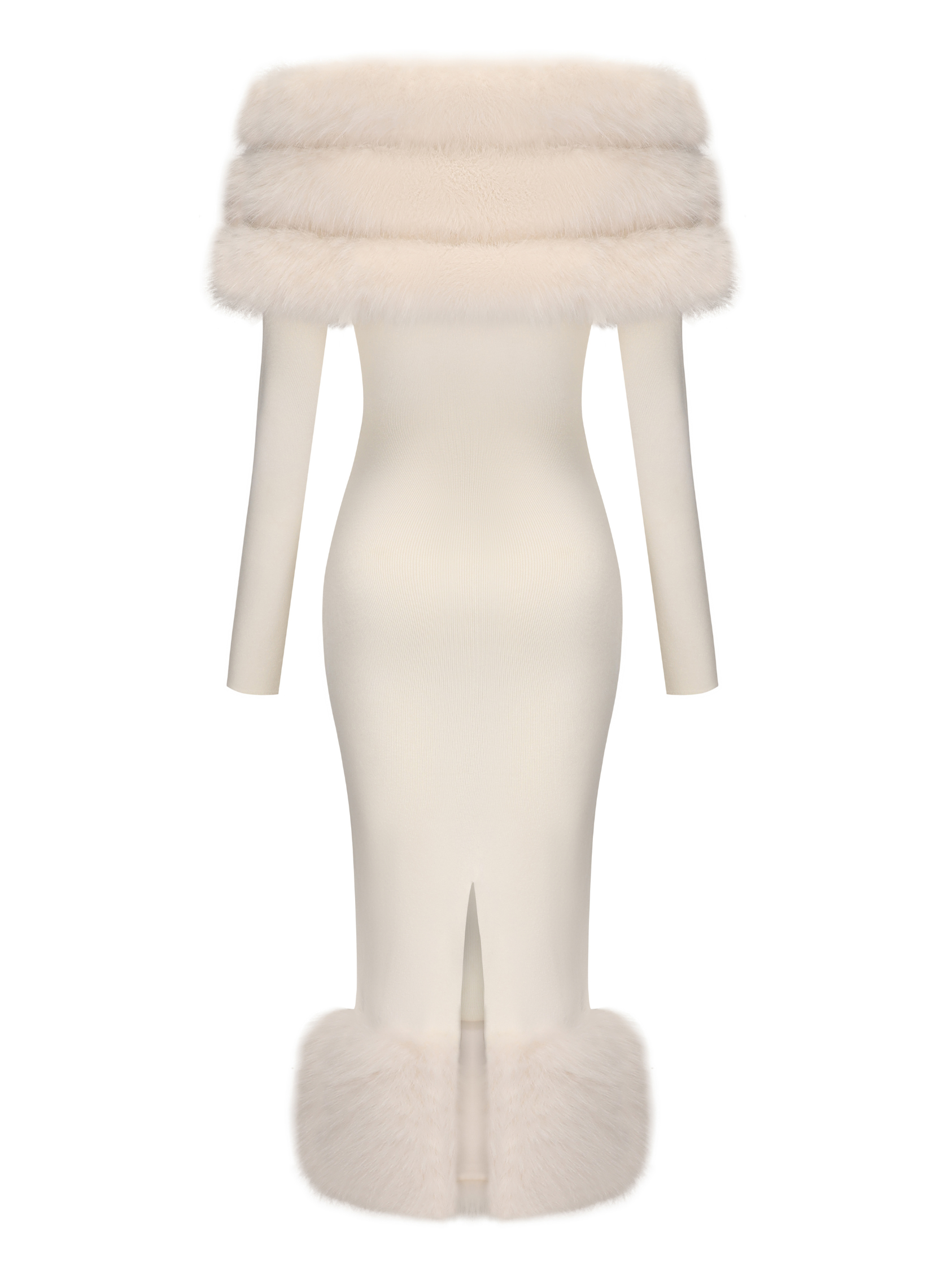 Mila Fur Midi Dress
