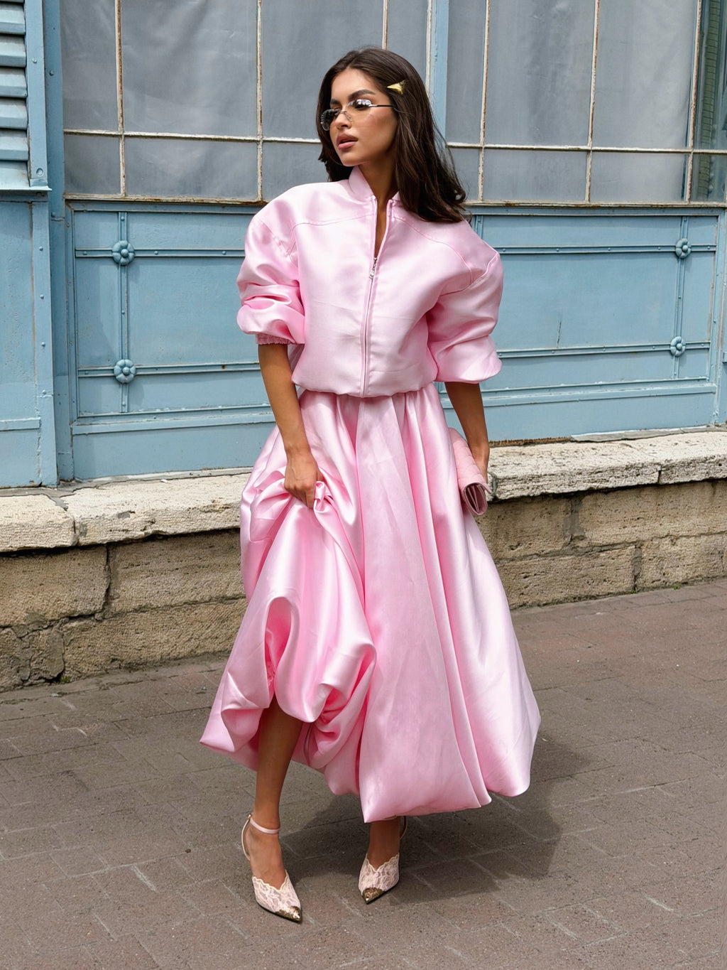 Blush Éclat Satin Set