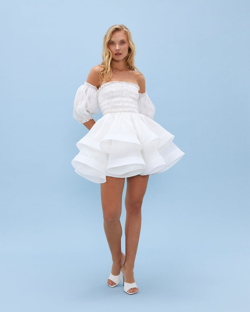 White Amaryllis Dress