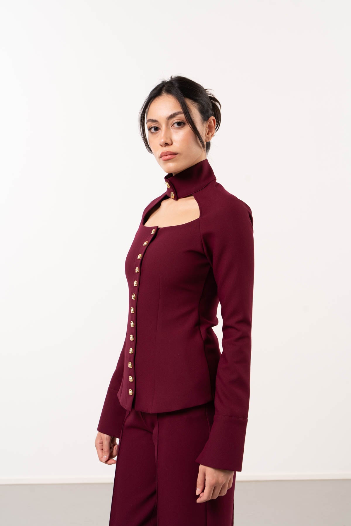 Elora Button Top