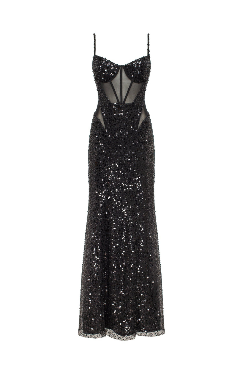 Sensational Spaghetti Straps Sequin Dress