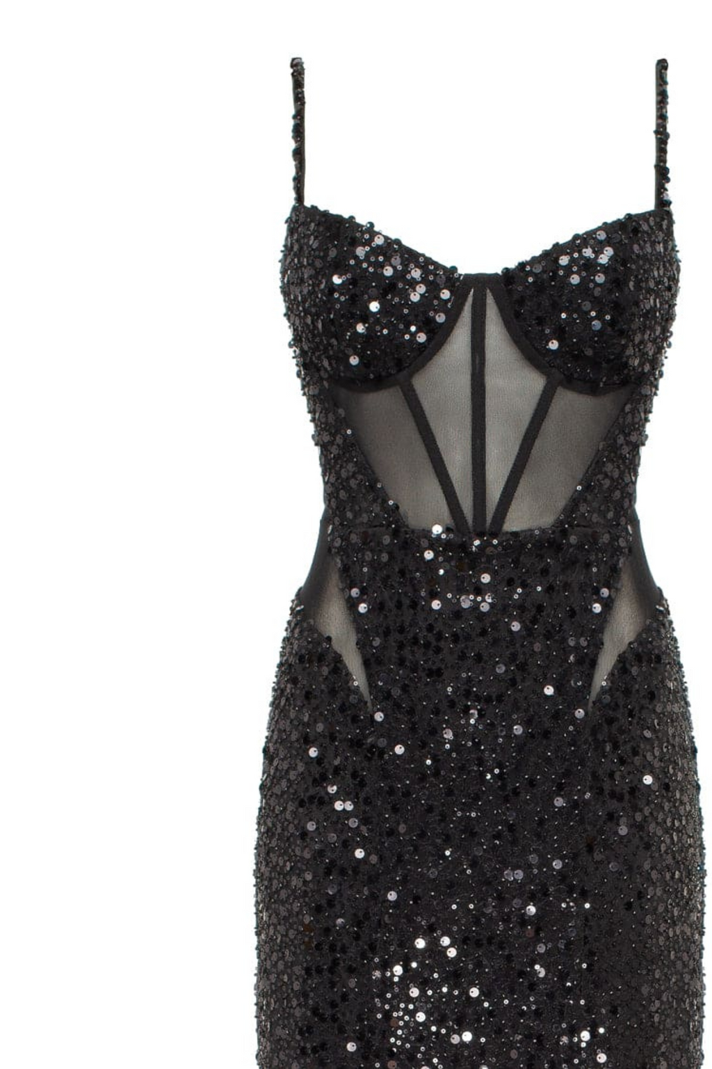 Sensational Spaghetti Straps Sequin Dress