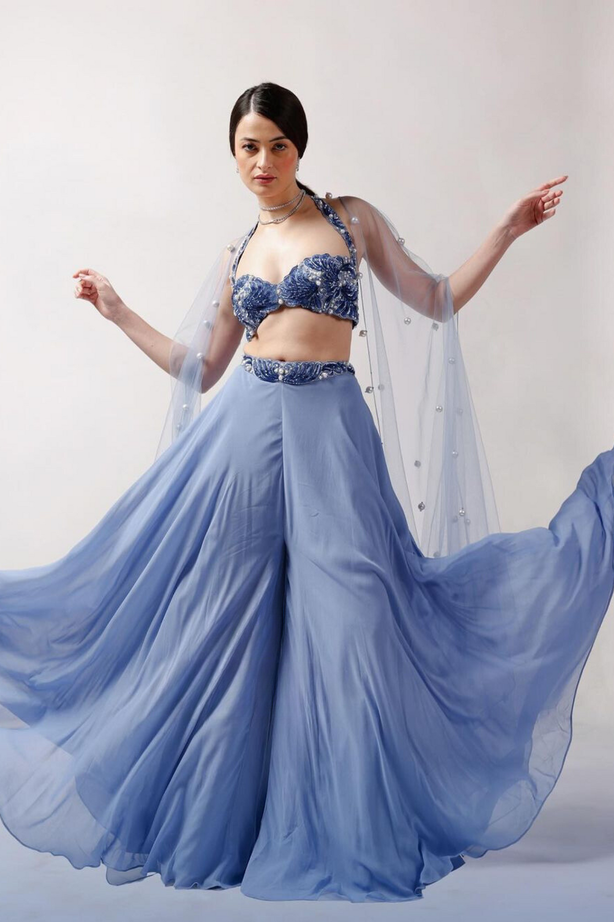 Ocean Breeze Indo-Western Set