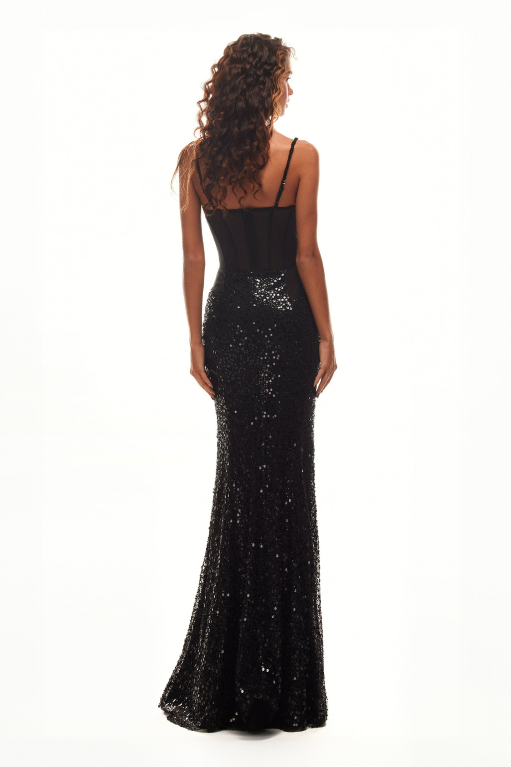 Sensational Spaghetti Straps Sequin Dress
