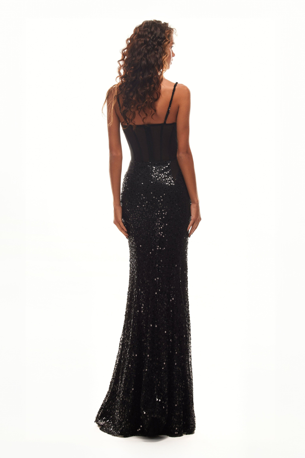 Sensational Spaghetti Straps Sequin Dress
