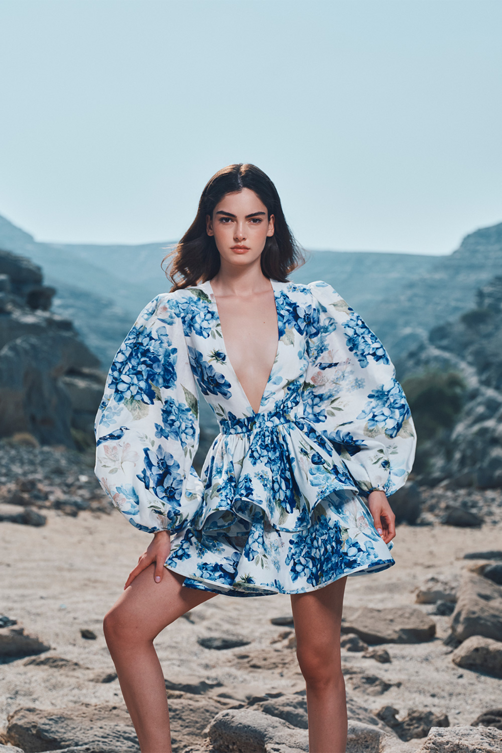 Bluebird Reveri V-neck Dress