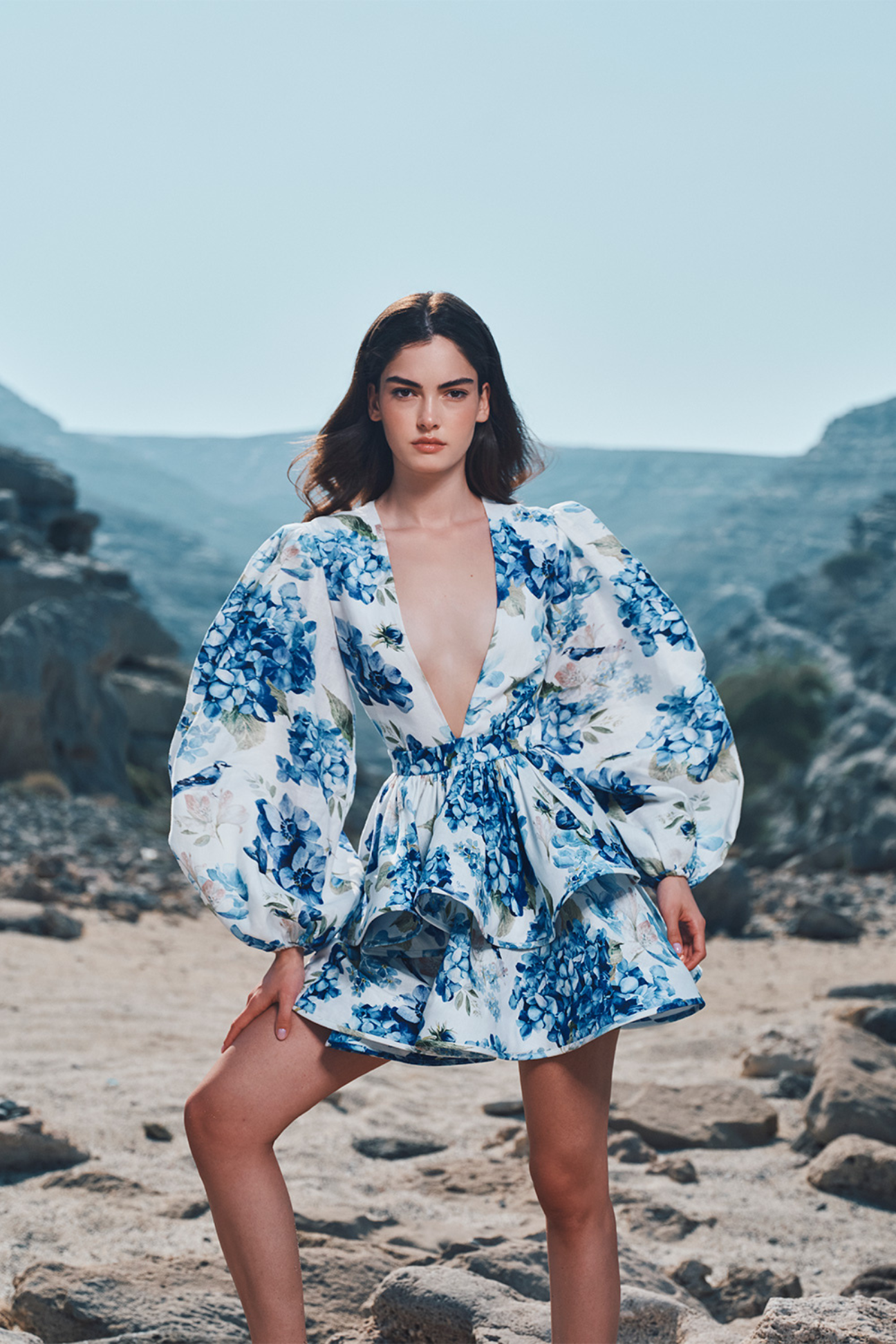 Bluebird Reveri V-neck Dress