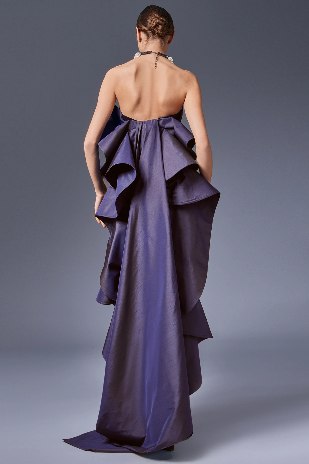 Long sheath velvet dress