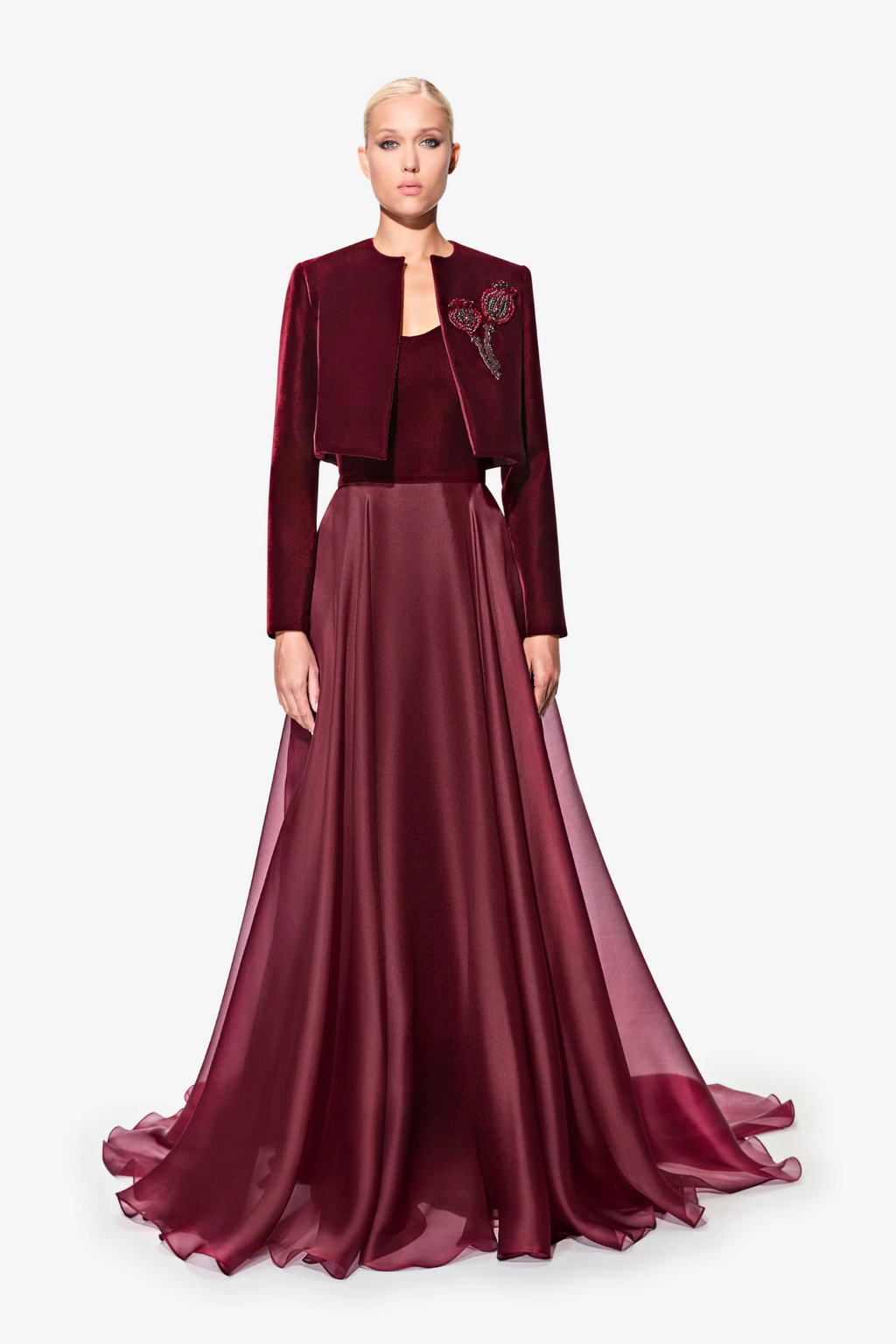 Asymmetric Strapless Jacket Dress