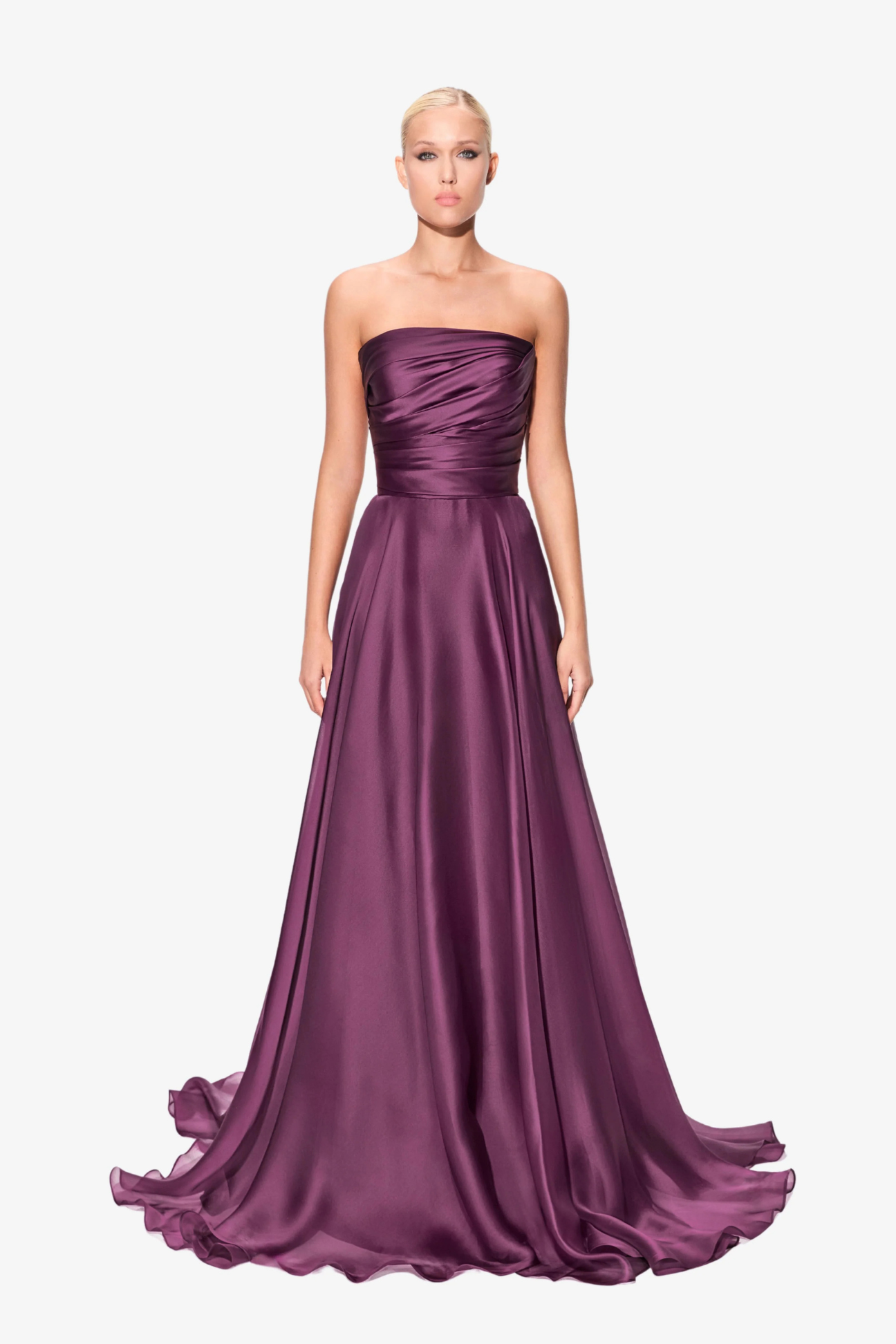 Jacket & Strapless Flared Dress