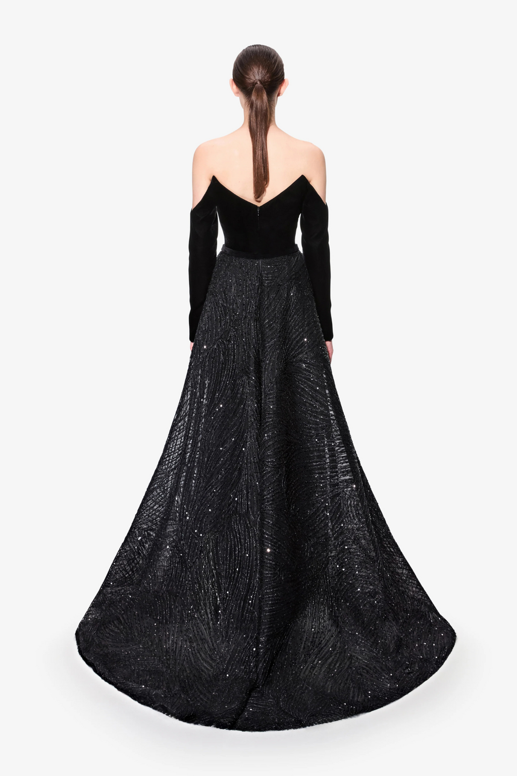 Strapless Overskirt Dress