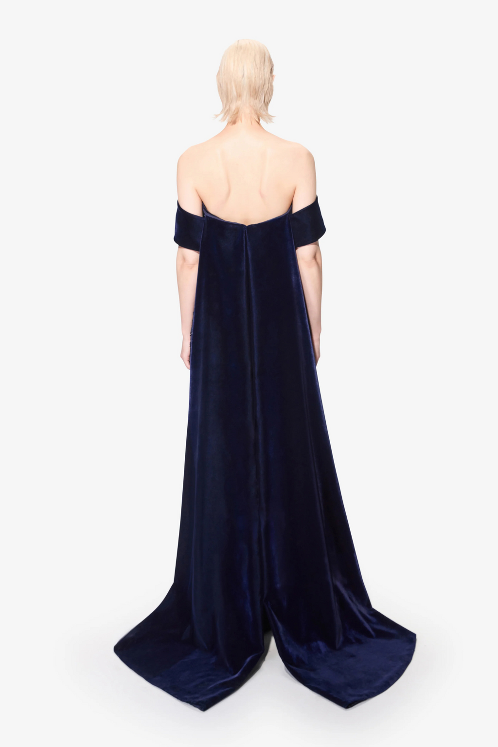 Beaded Flowers Off Shoulder Dress