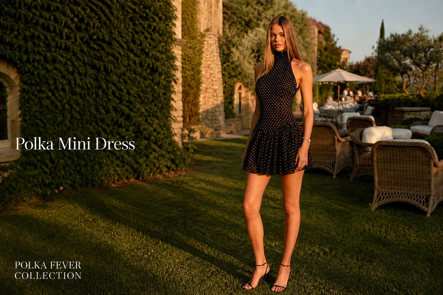 Polka Mini Dress