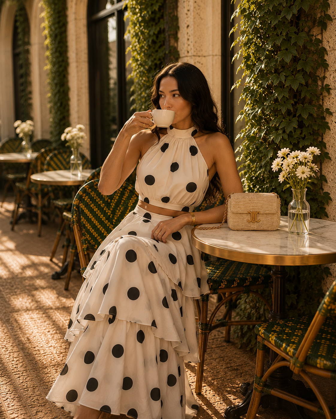 Polka Noir Affair Set