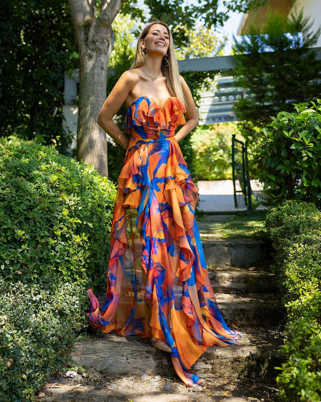 Arizona Floral Ruffle Dress