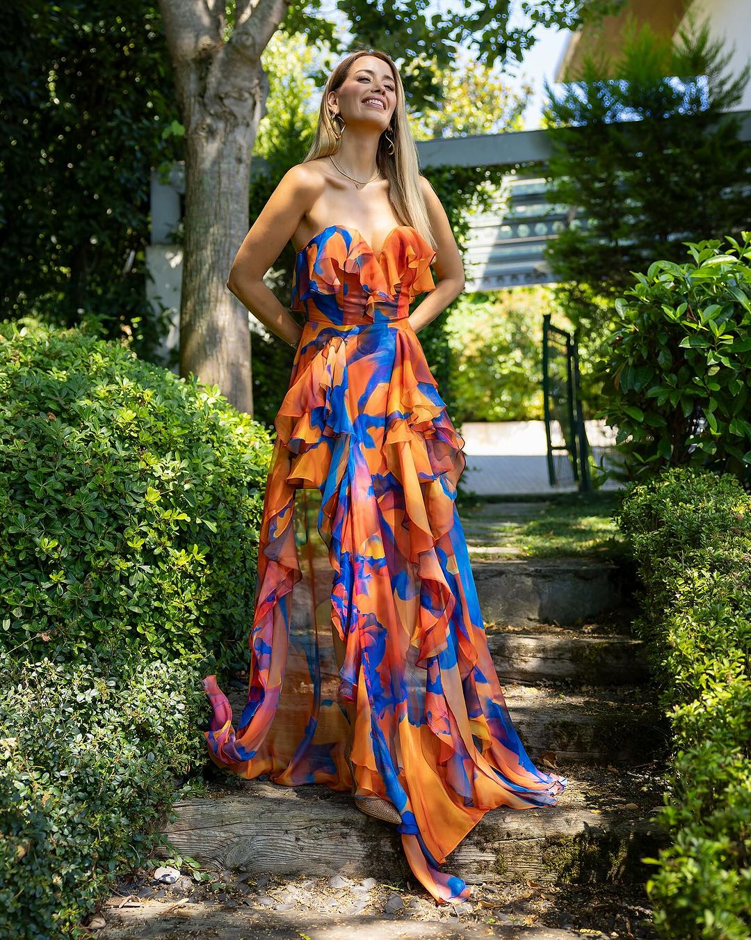 Arizona Floral Ruffle Dress