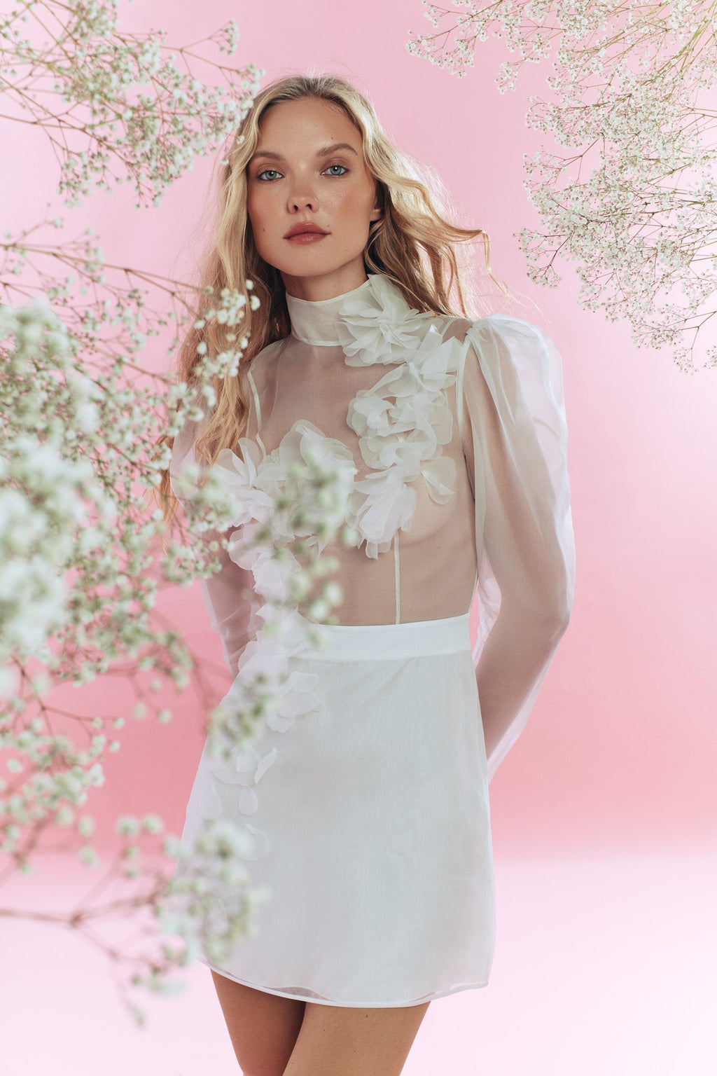 White Gypsophila Dress