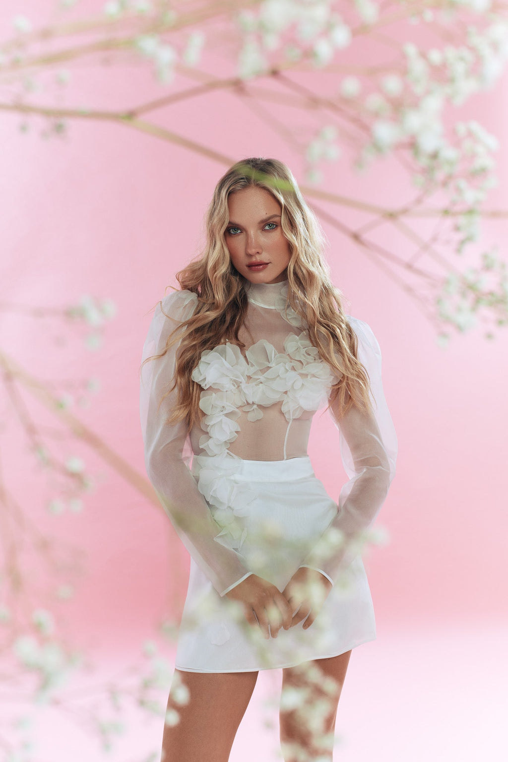 White Gypsophila Dress