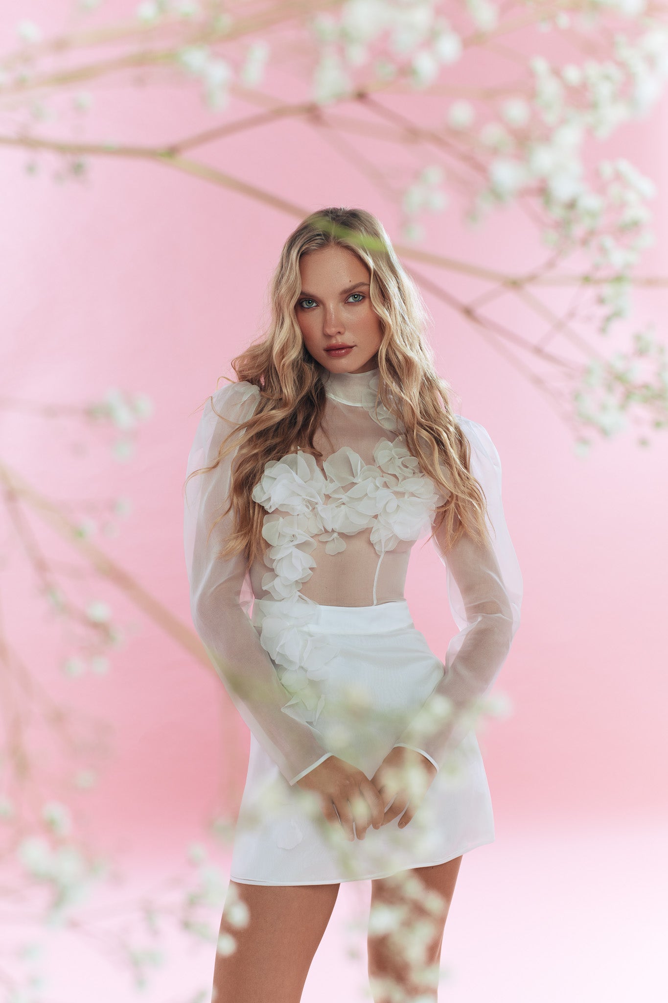 White Gypsophila Dress