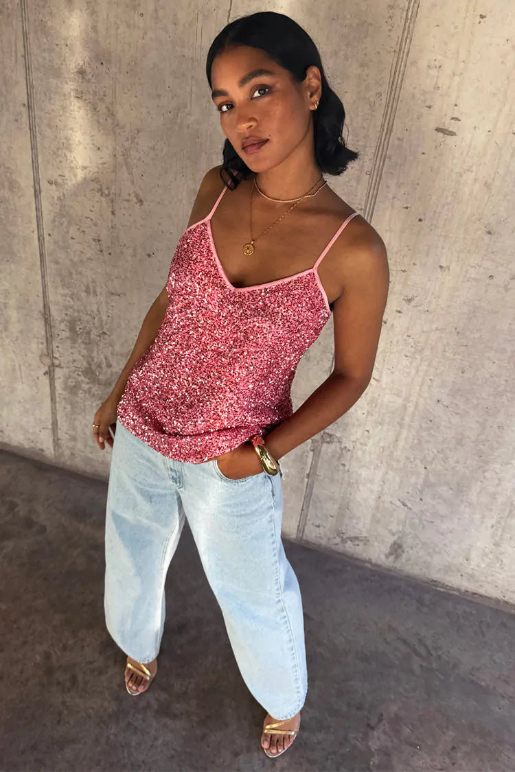 Sequin Cami Top