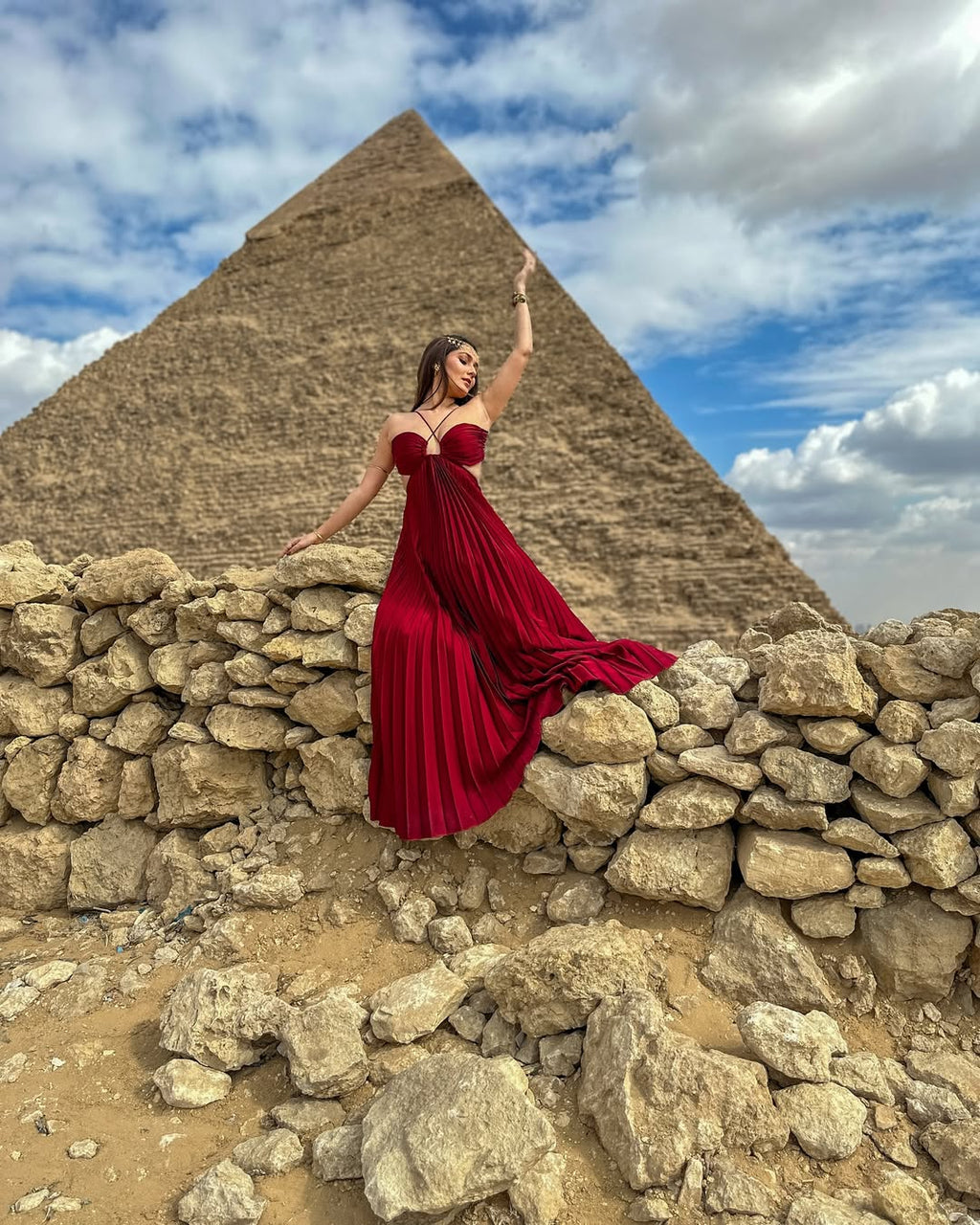 Majestic Flowy Maxi Dress