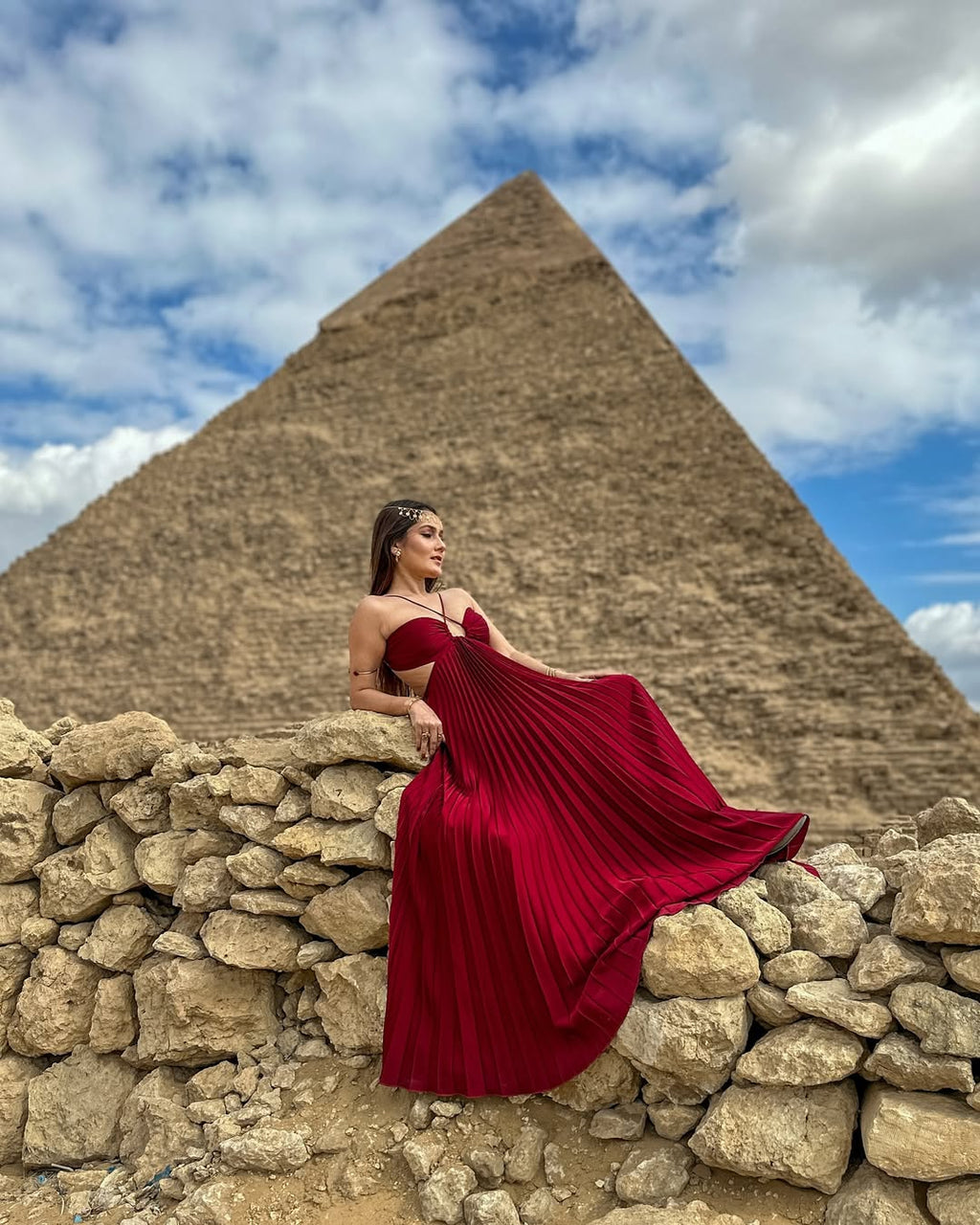 Majestic Flowy Maxi Dress