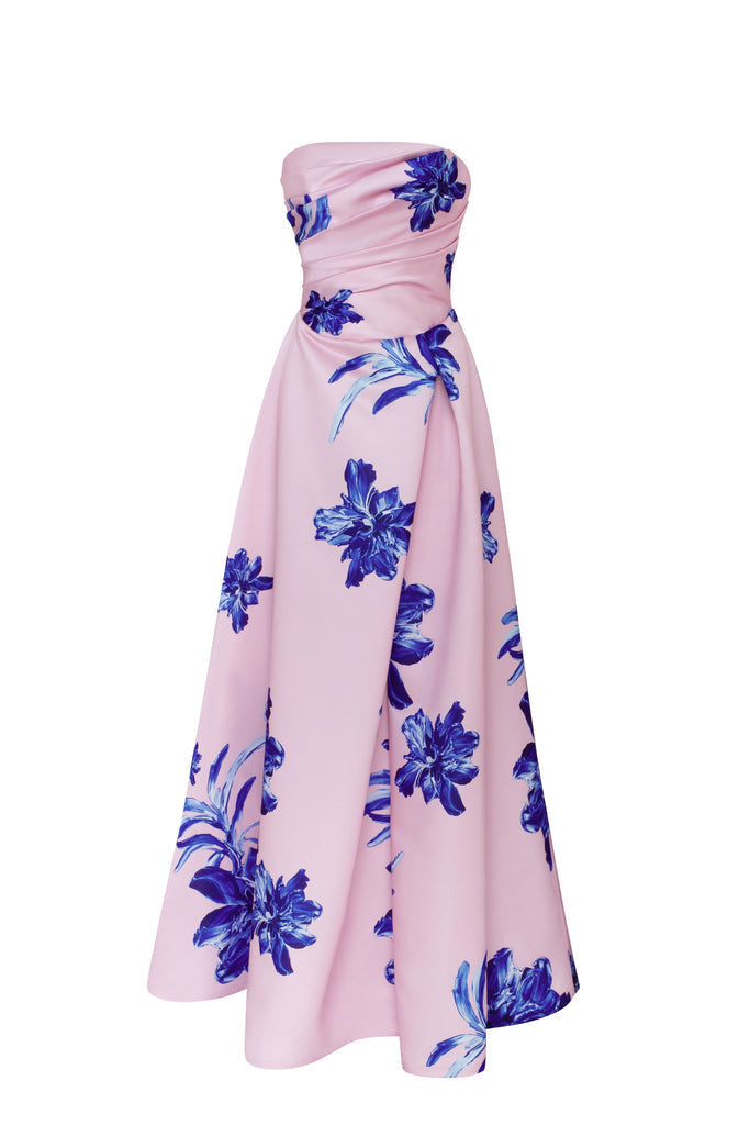 Summer Soirée Pink A-Line Maxi Dres