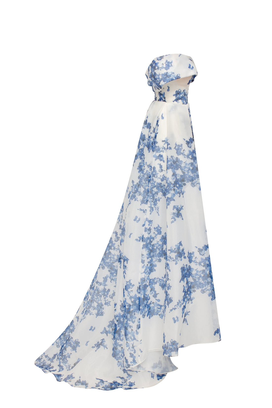 Hydrangea Off-Shoulder Maxi Dress