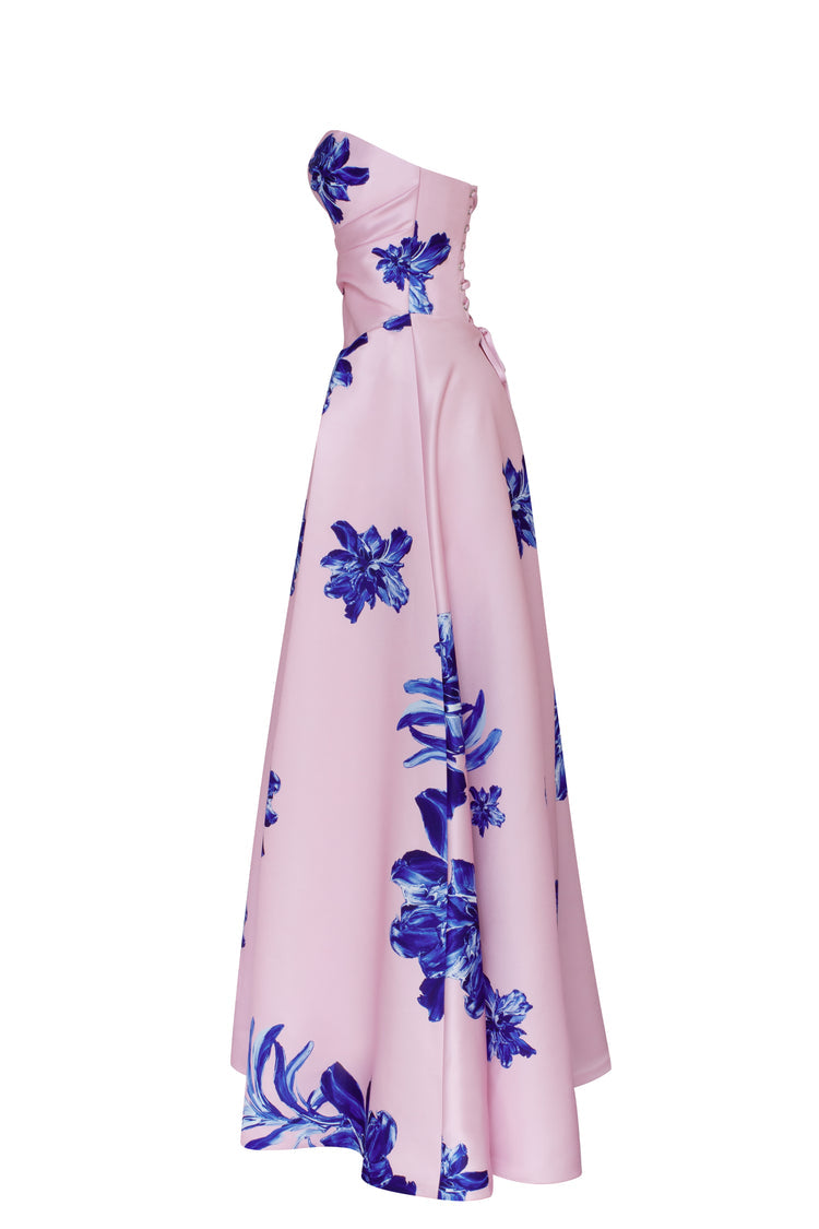 Summer Soirée Pink A-Line Maxi Dres