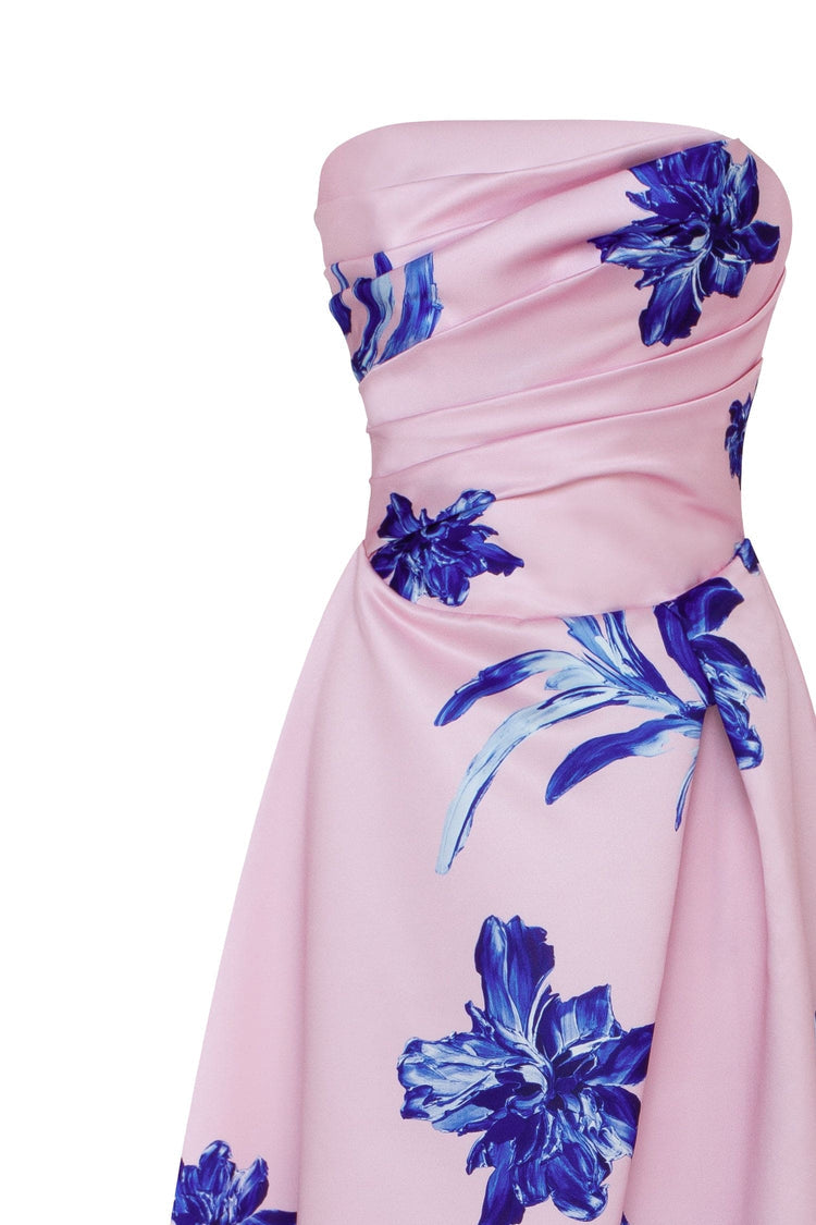 Summer Soirée Pink A-Line Maxi Dres