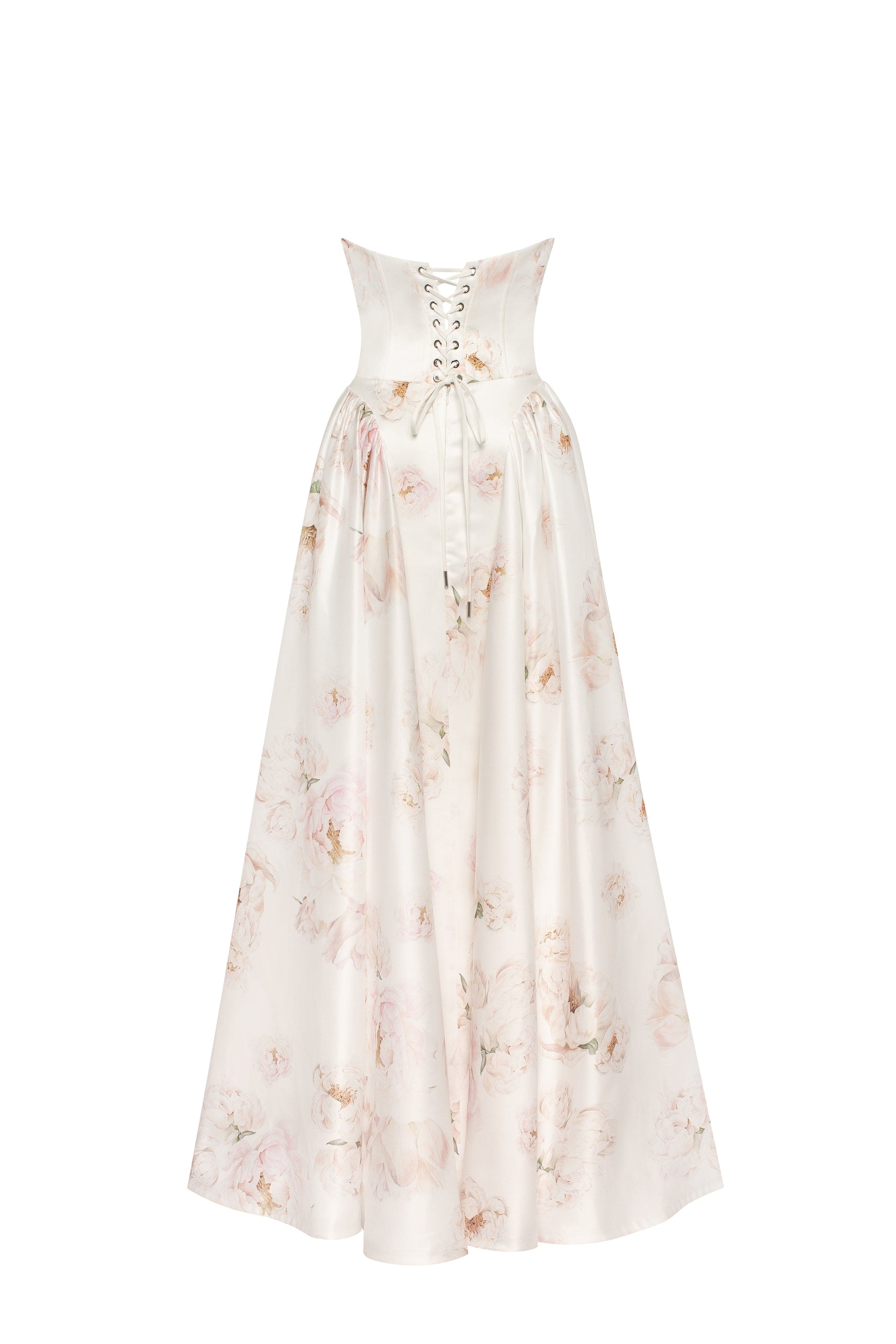 Peony Strapless Maxi Dress